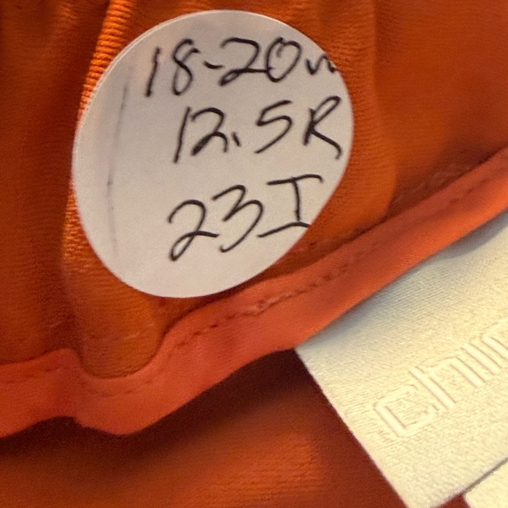 Chico's Vibrant Orange Patterned Capris - image 5